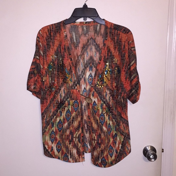 Short Sleeve Cardigan - Picture 1 of 4